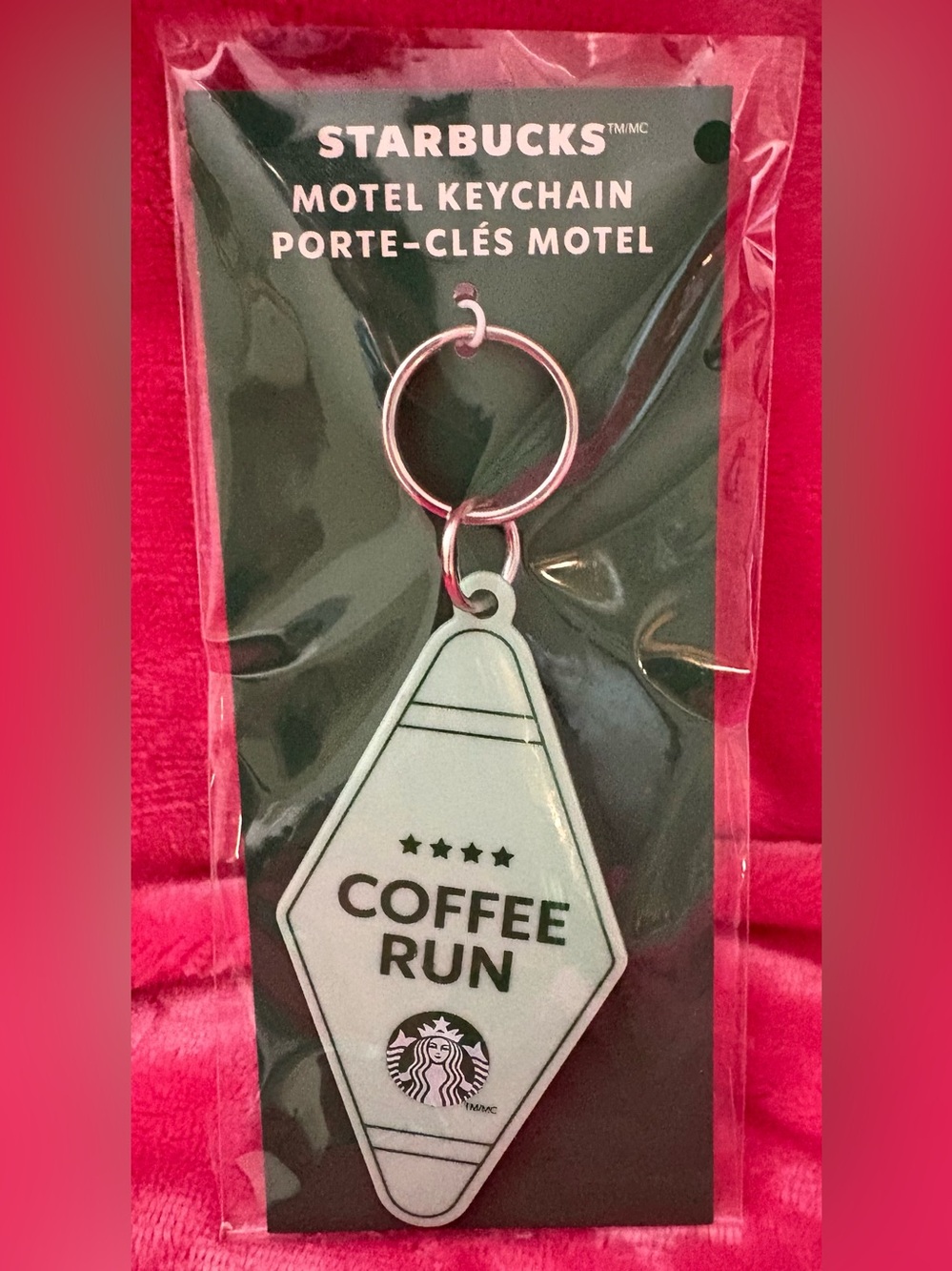 Starbucks coffee run keychain